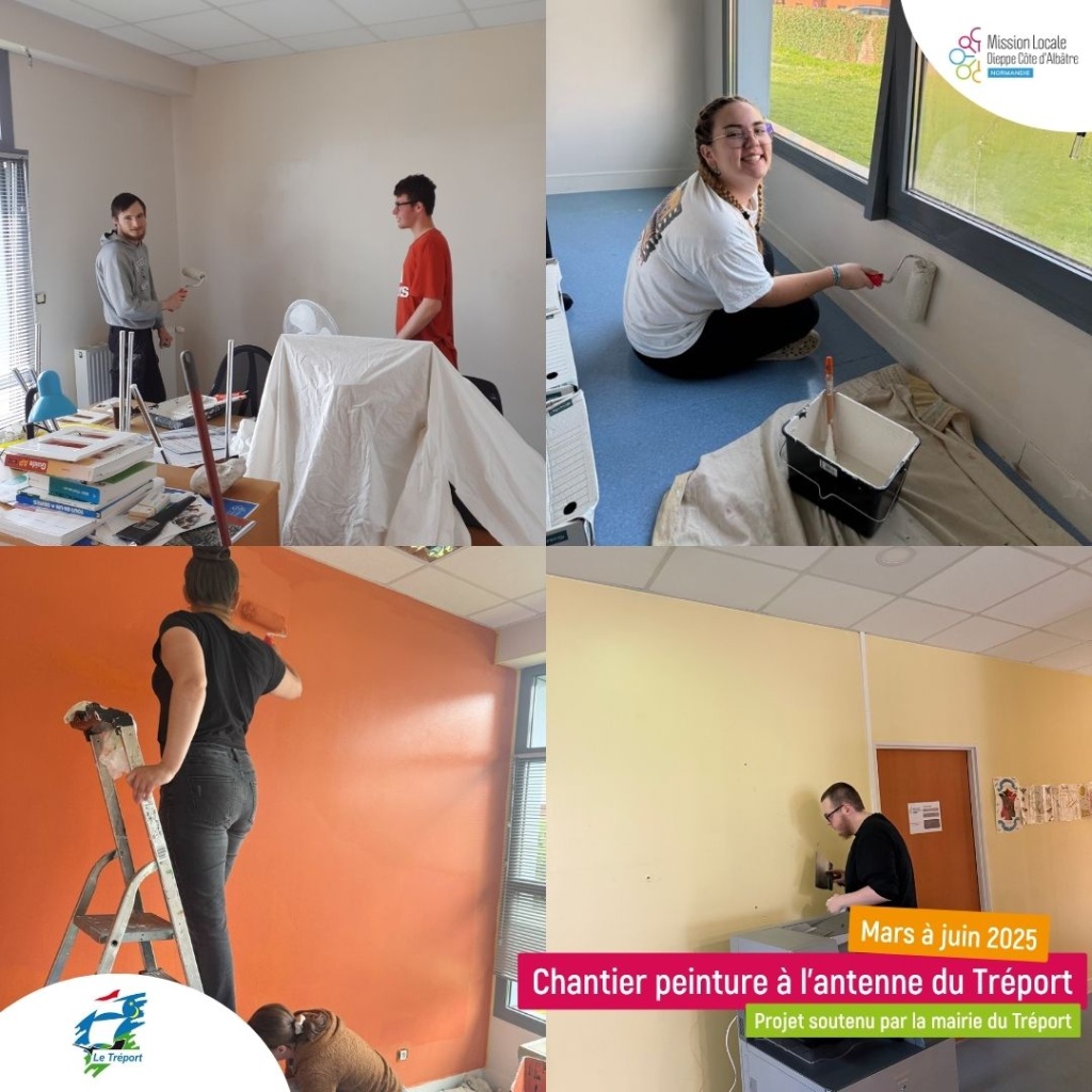 Chantier peinture à l’antenne du Tréport : un projet collectif et formateur