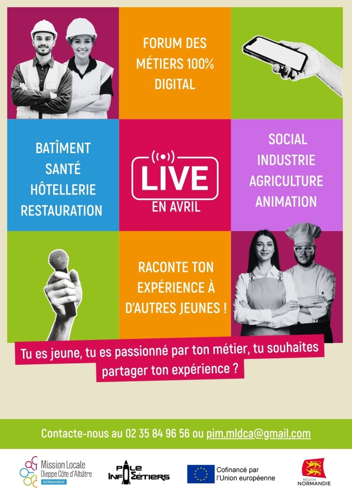 Tu veux parler de ton métier en live ?