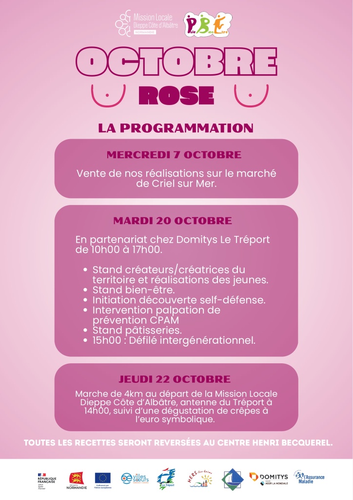  OCTOBRE ROSE ARRIVE À L’ANTENNE DU TRÉPORT ! 